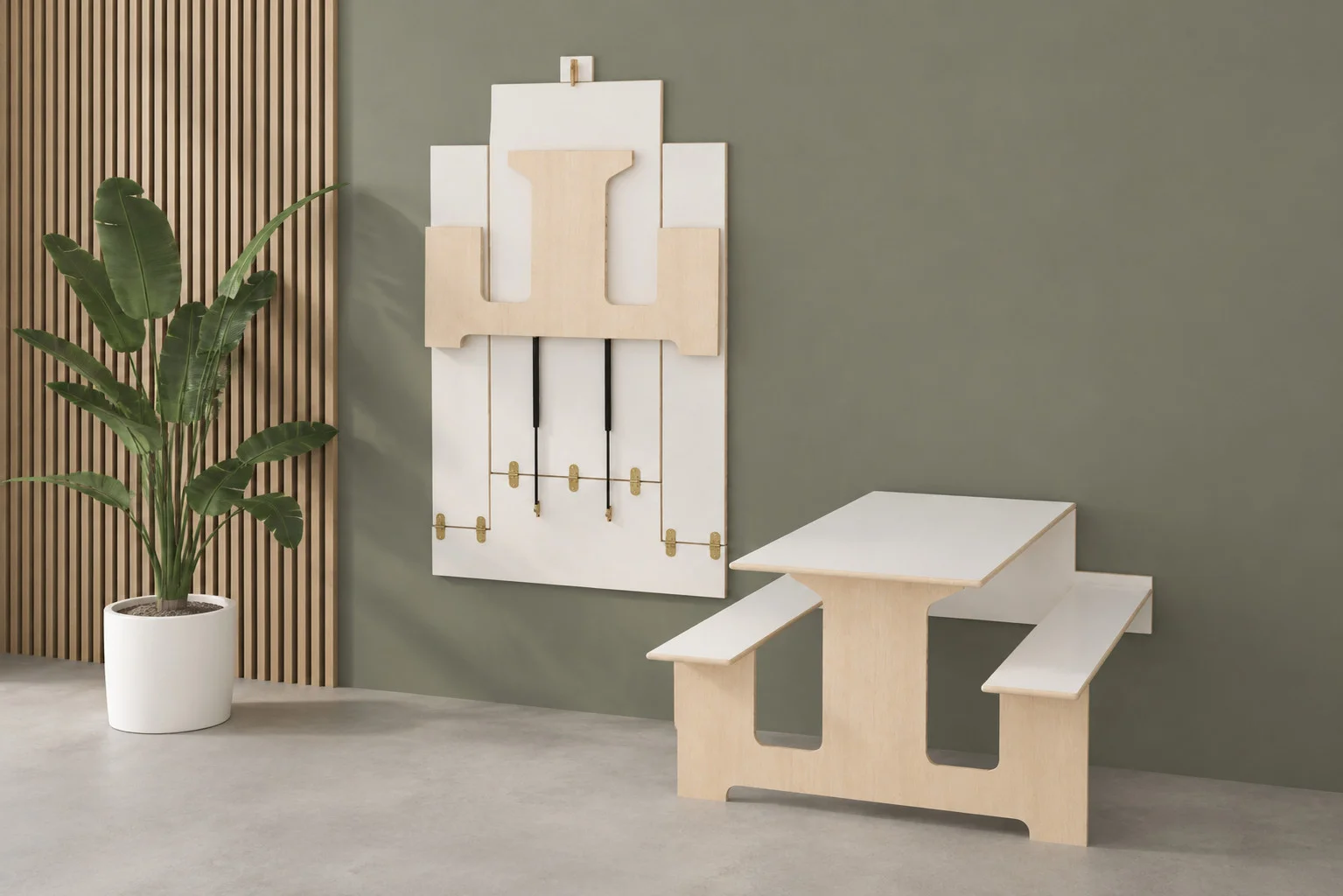 Wandklaptafel