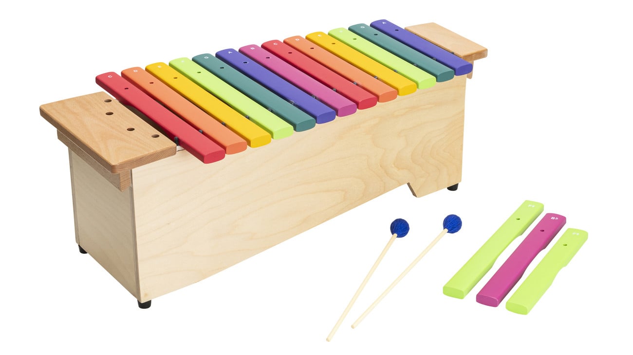 Altxilofoon in Boomwhackers-kleuren, diatonisch, Betzold productafbeelding.