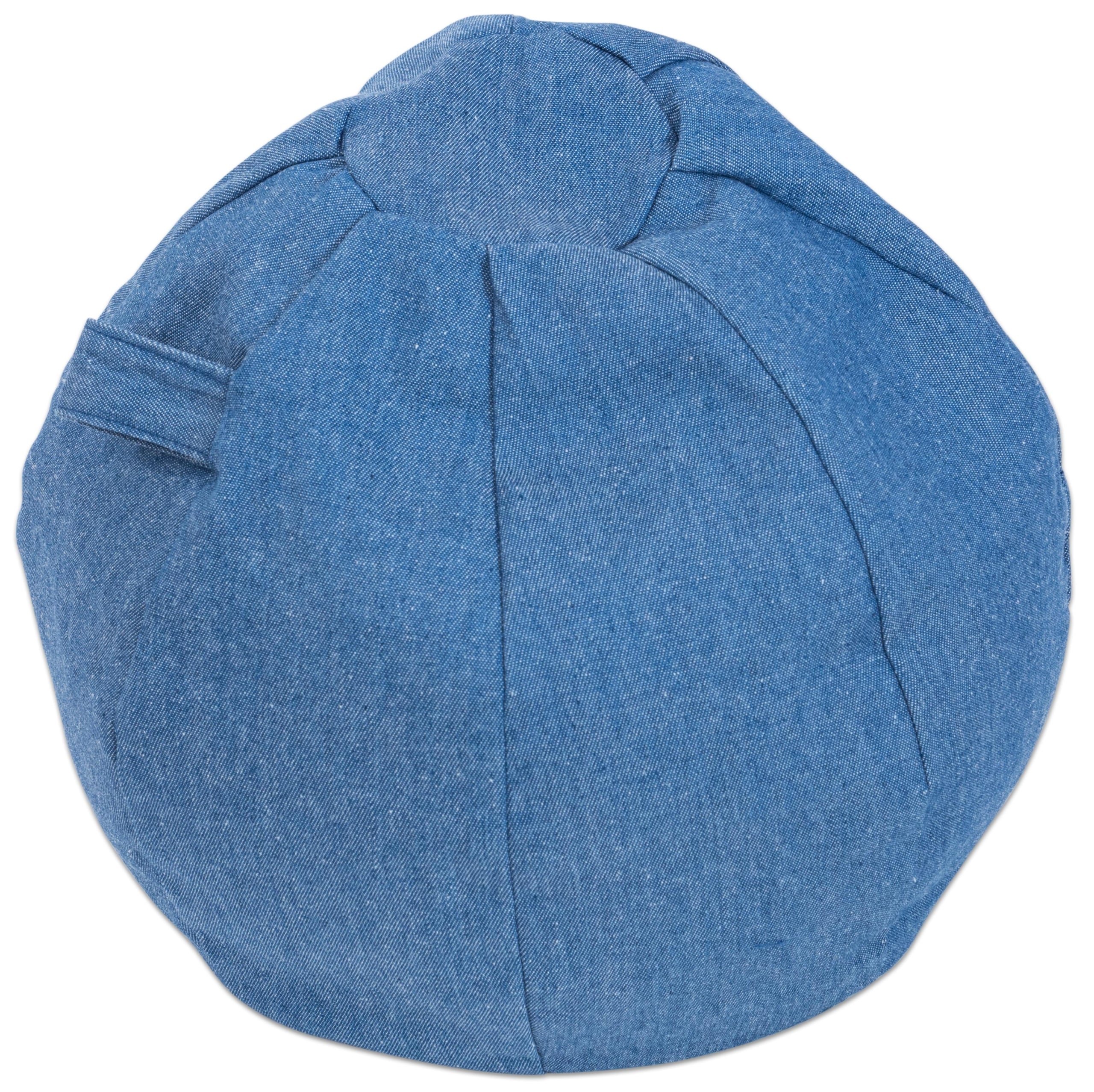 Zitbal van spijkerstof in jeanslook, diameter 30 cm, ideaal voor kinderen om comfortabel te zitten.
