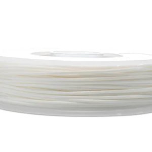 Witte PETG filament op een spoel, geschikt voor 3D-printen in een makerspace.