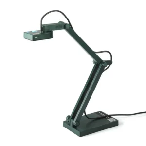 IPEVO V4K documentcamera met verstelbare arm, USB-aansluiting en een 8-megapixel lens voor hoge resolutie beelden.