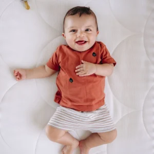 Baby matras voor hoogslaper en duo bed, omkeerbaar met comfortabele, veilige hardheid volgens DIN 16890 norm.