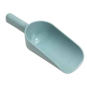 Pastel/turquoise zandschep voor de zandbak, ideaal voor het maken van taarten en graven van kuilen.
